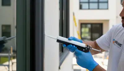 Professional caulking and sealing on Berkeley CA home exterior by expert house painters