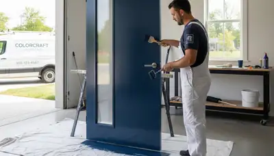 Professional door painting by house painters in Berkeley, CA with durable coastal finish