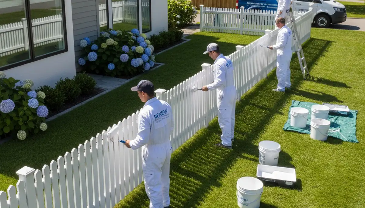 Professional fence painting in Berkeley, CA by expert house painters protecting wood from sun and moisture