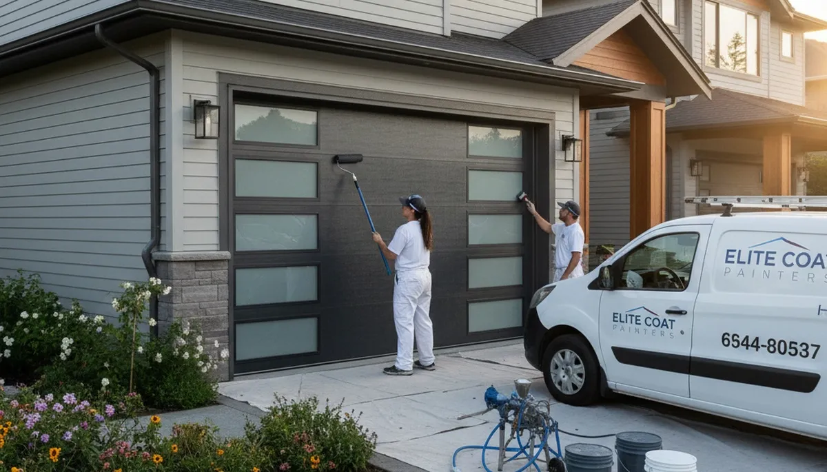 Professional garage door painting in Berkeley, CA by expert house painters for lasting curb appeal