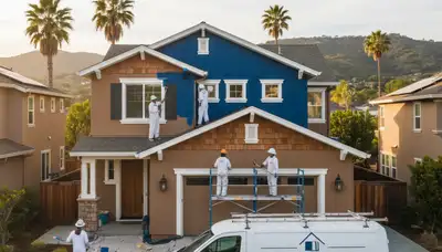 Professional house painters in Berkeley CA providing expert residential exterior painting services