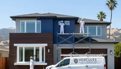 Berkeley, CA house painting service exterior for residential painting project