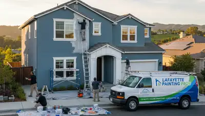 Berkeley, CA house painters providing professional exterior painting services for homes