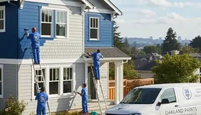 Professional house painters in Berkeley CA providing quality residential exterior painting services