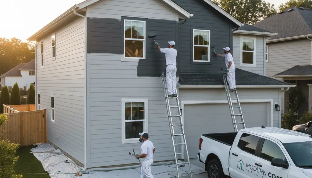 Professional siding painting on Berkeley, CA home exterior with durable weather-resistant finish