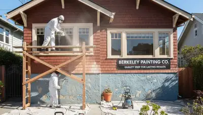 Professional surface preparation for exterior house painting in Berkeley, CA ensuring smooth, lasting finishes