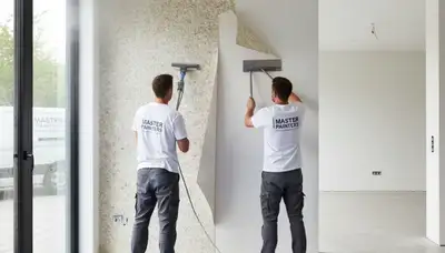 Professional wallpaper removal service in Berkeley, CA prepping interior walls for new paint