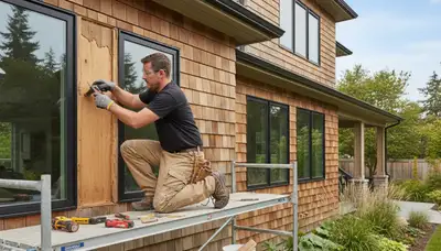 Professional wood rot repair on Berkeley CA home exterior by expert house painters