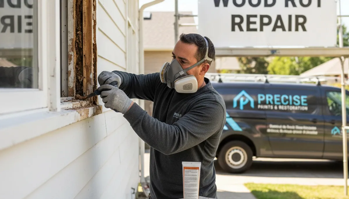 Professional wood rot repair and exterior painting by house painters in Berkeley, CA