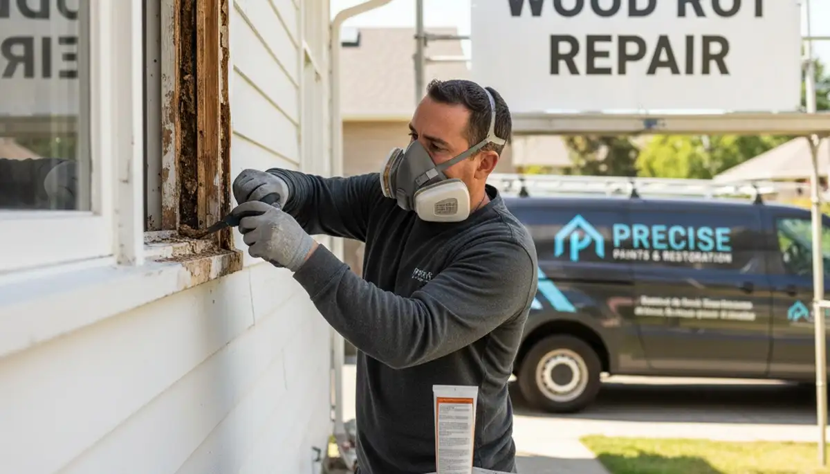 Professional wood rot repair and exterior painting by house painters in Berkeley, CA